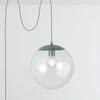 Boutique Mod Glass Globe Plug-In Pendant - 12inch
