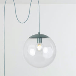 Boutique Mod Glass Globe Plug-In Pendant - 12inch