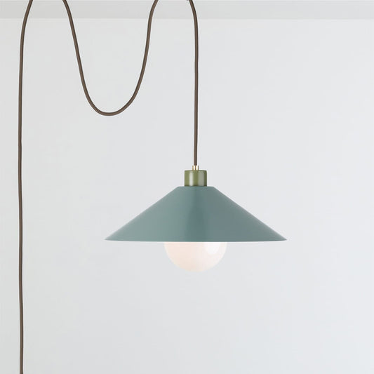 Boutique Color Block Slope Plug-In Pendant