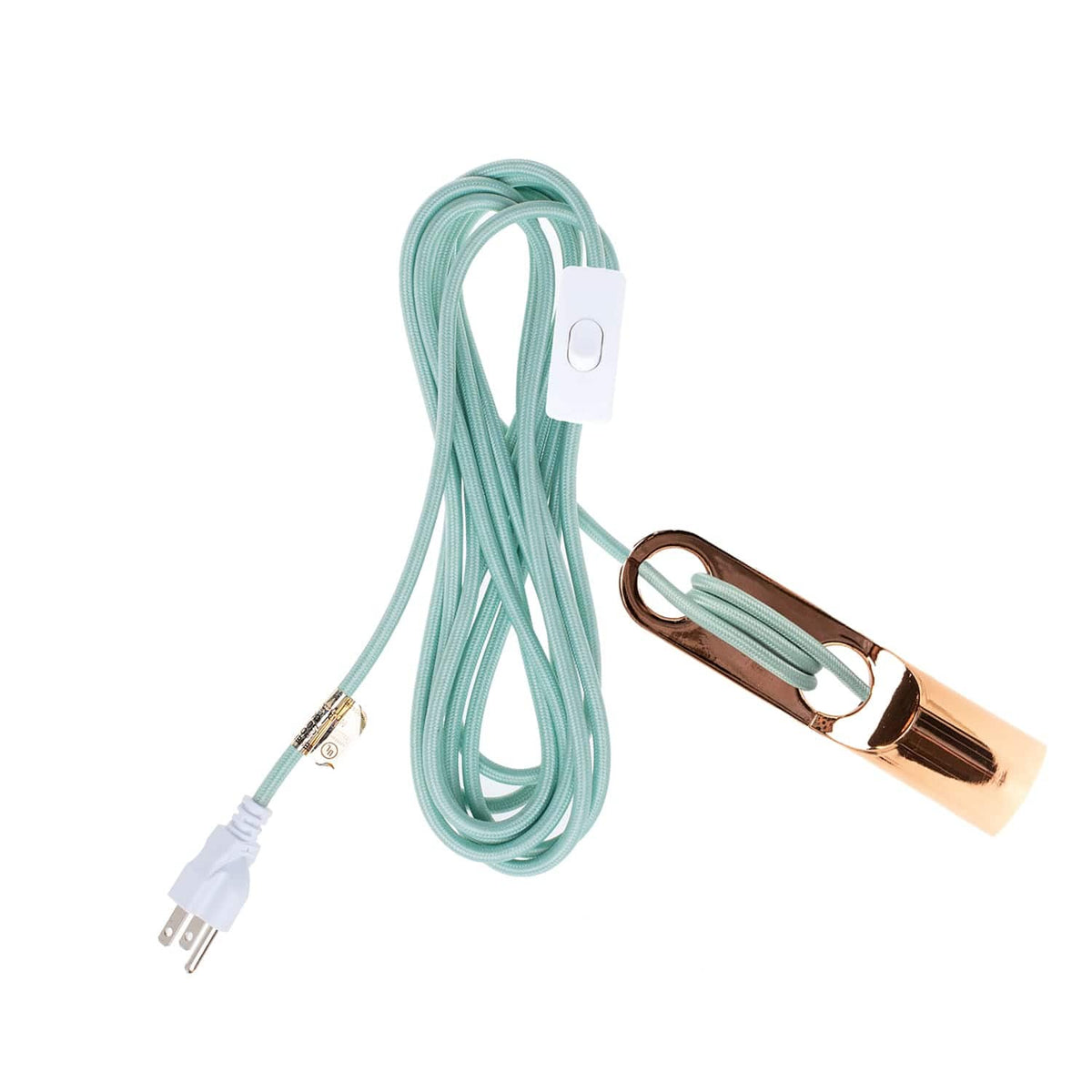 Wrap Chroma Plug-In Cord Set Polished Copper / Eucalyptus