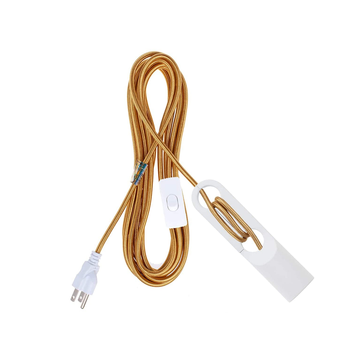 Wrap Chroma Plug-In Cord Set White / Brass