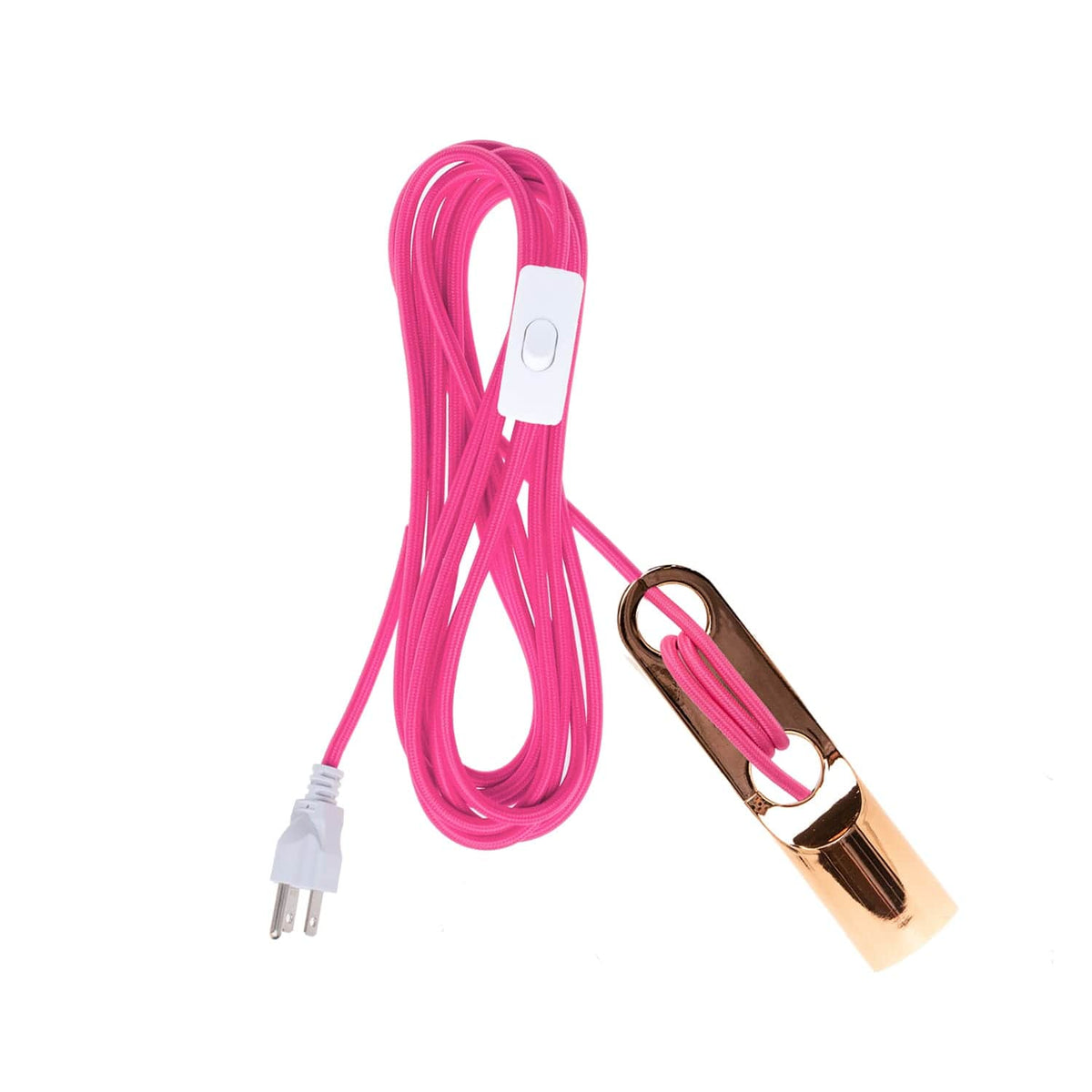 Wrap Chroma Plug-In Cord Set Polished Copper / Hot Pink