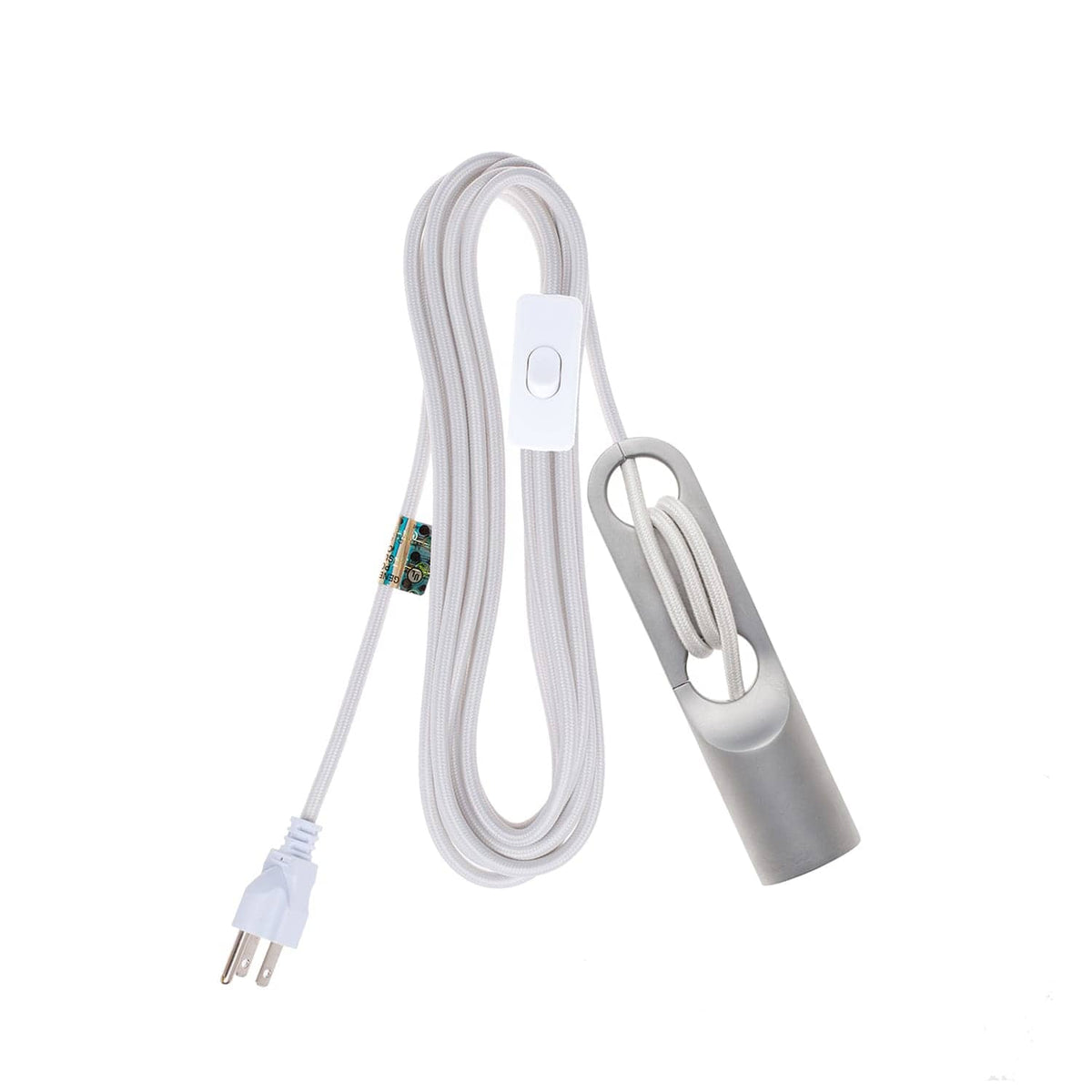 Wrap Chroma Plug-In Cord Set Raw Aluminum / Off White