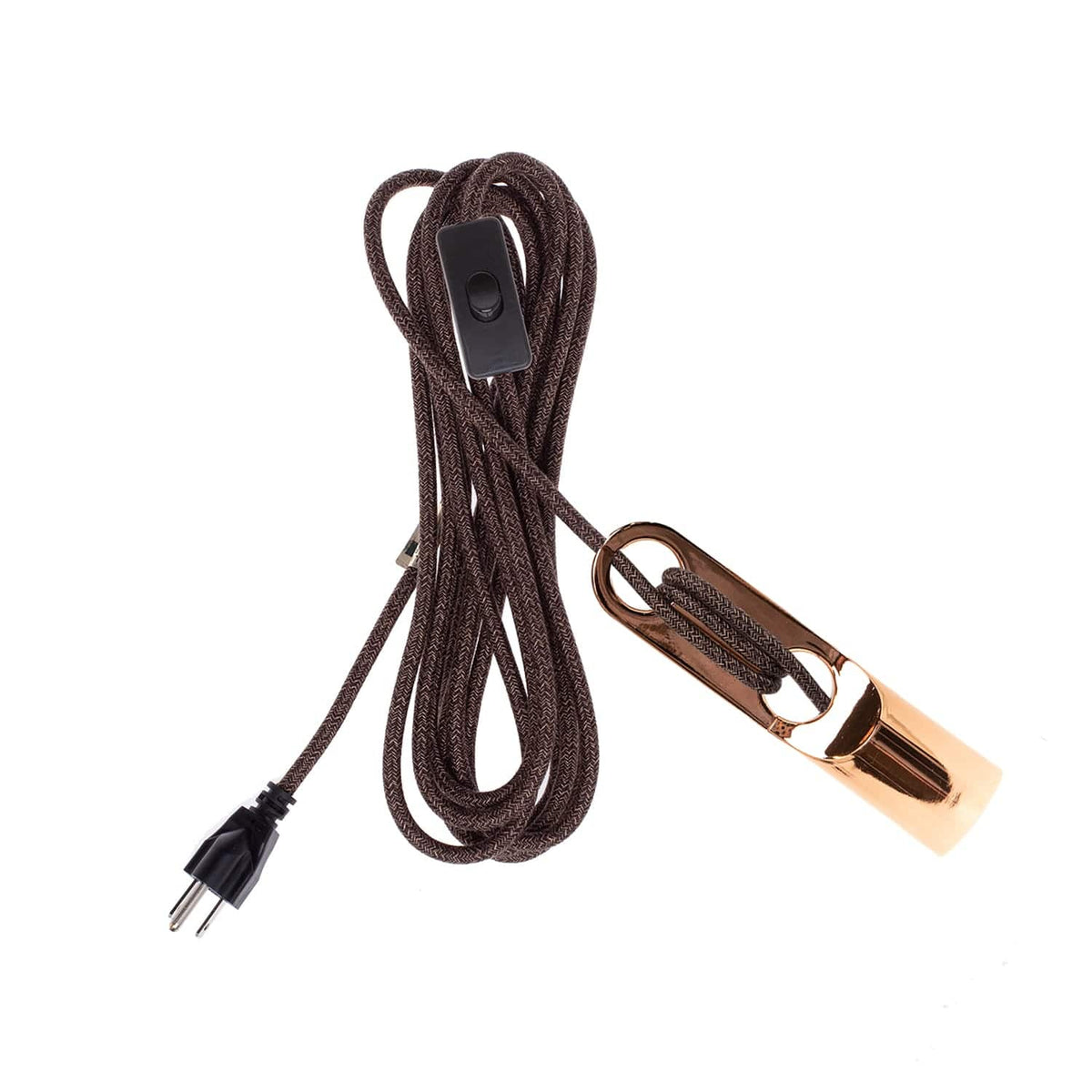 Wrap Chroma Plug-In Cord Set Polished Copper / Stout Mini Tweed (Cotton Blend)