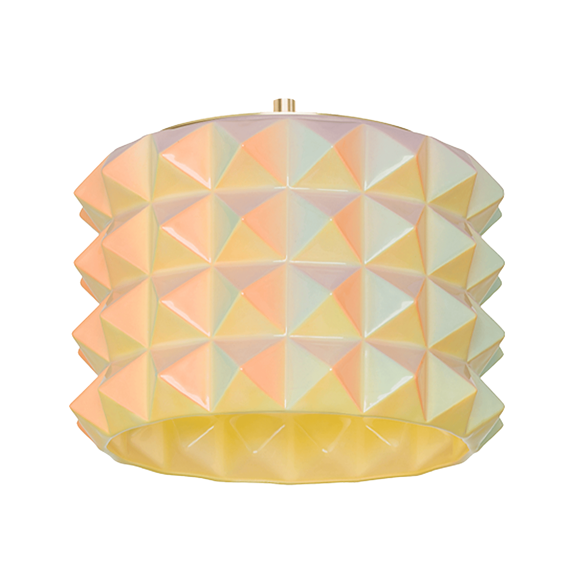 Modern Science Project Ceramic Shades with Decorative Plate Prism / Large
