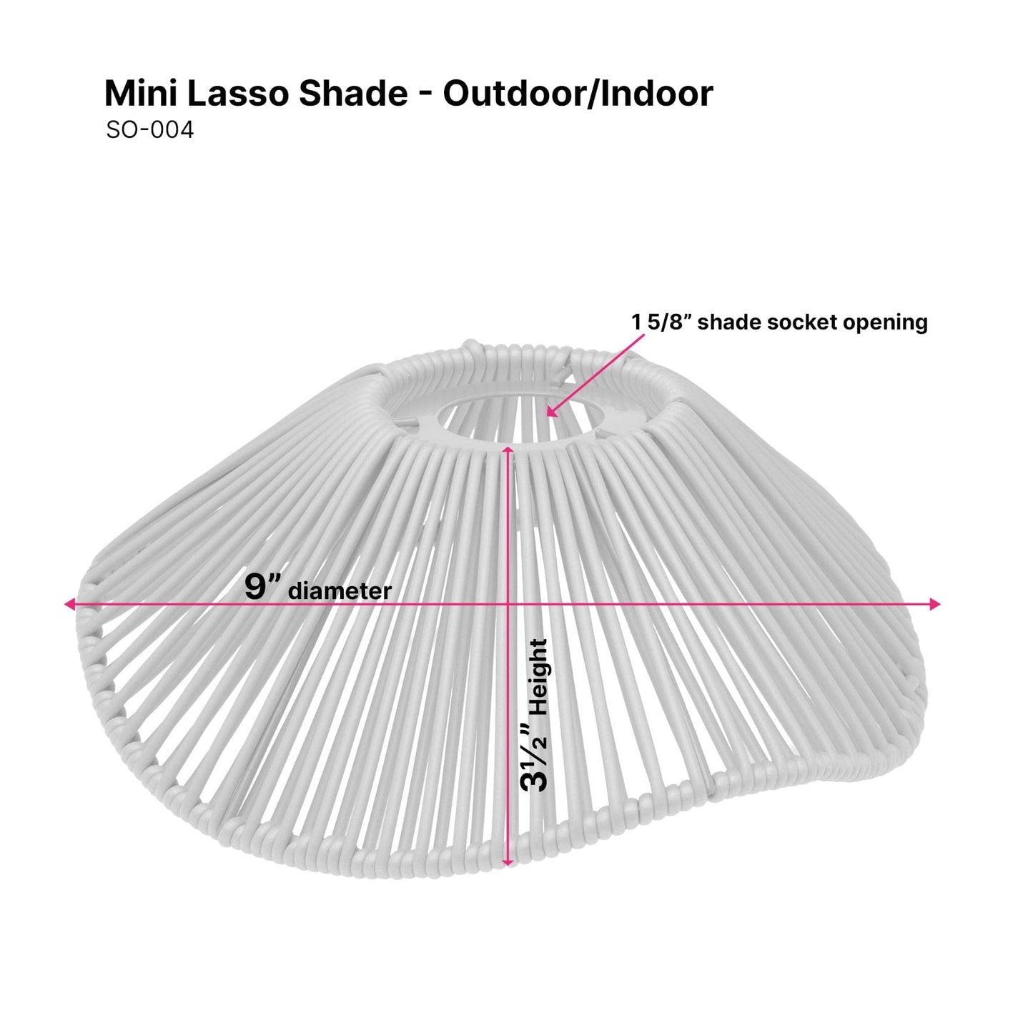 Mini Lasso Shade - Indoor/Outdoor - 12 Pack