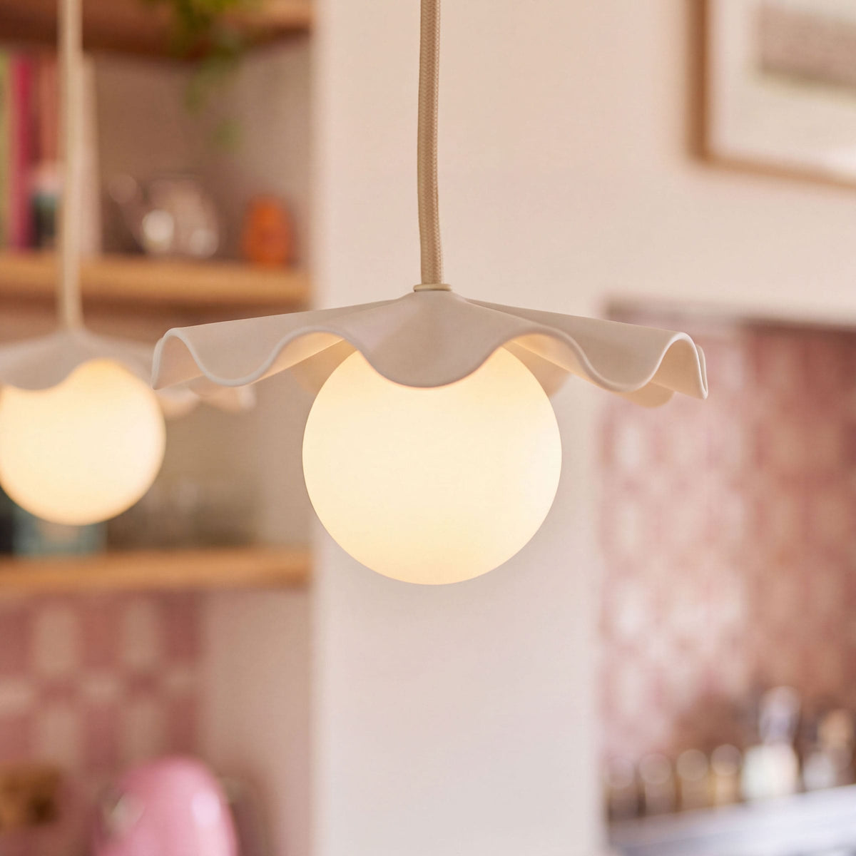 Fleur No. 1 Porcelain Mini Pendant Light