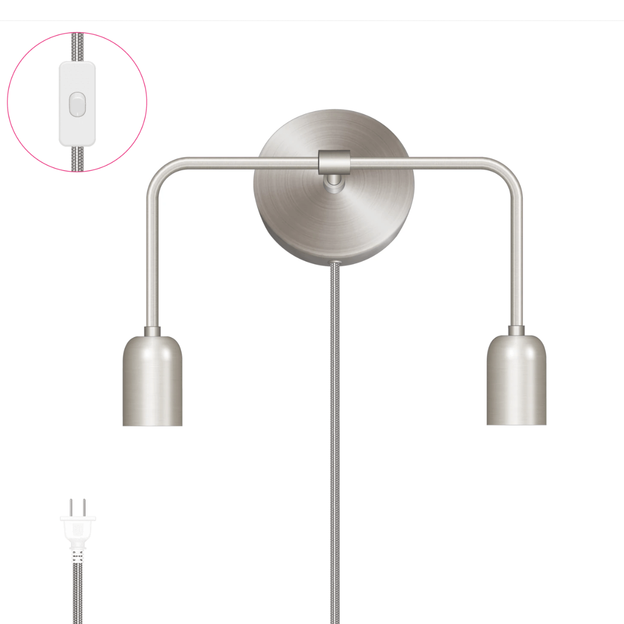 Customize: Bend Duo Plug-In Sconce