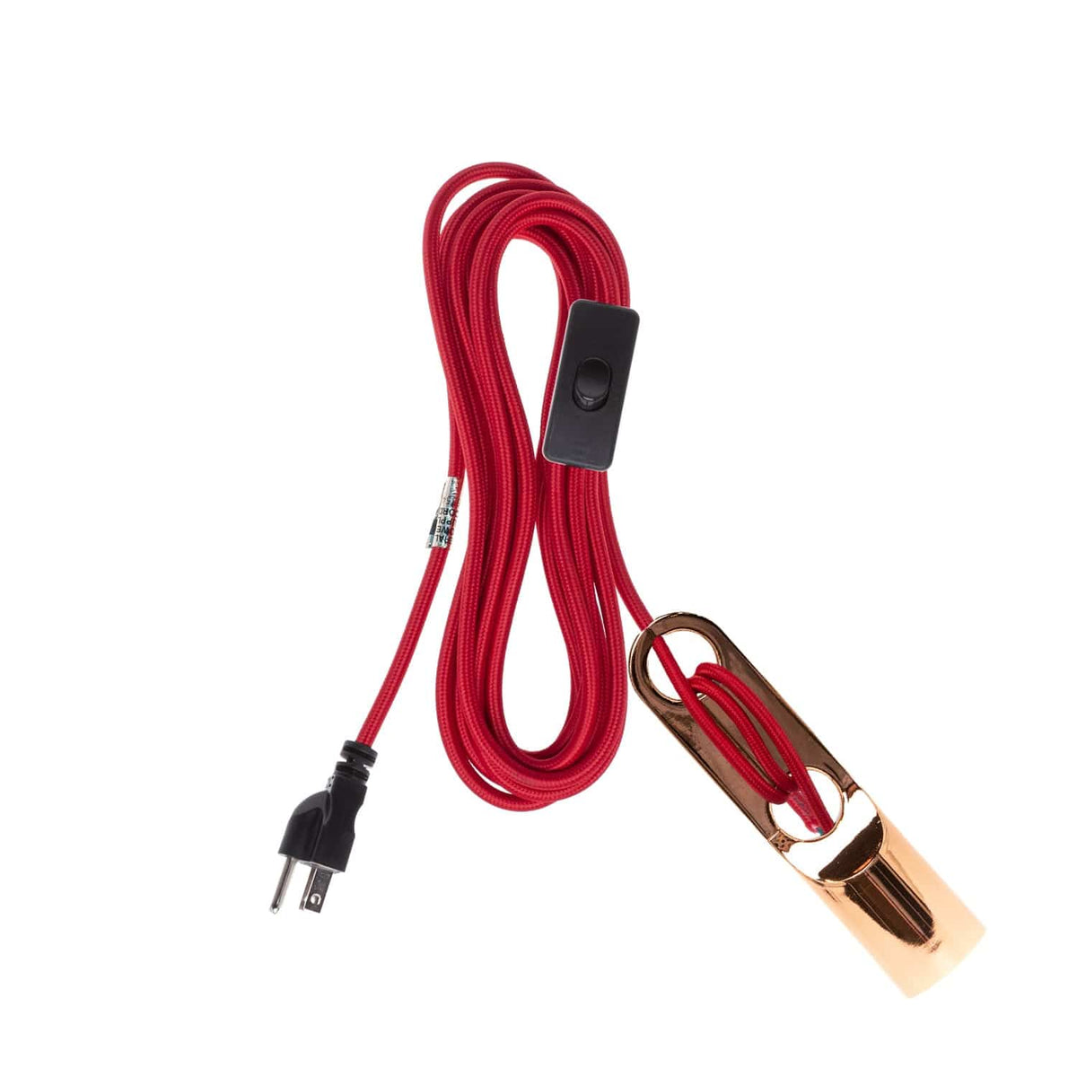 Wrap Chroma Plug-In Cord Set Polished Copper / Cardinal