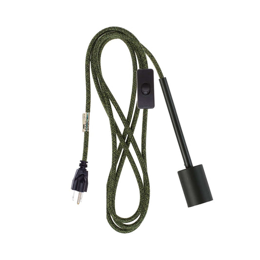 Pendulum Black Chroma Plug-In Cord Set Avocado Mini Tweed (Cotton Blend)