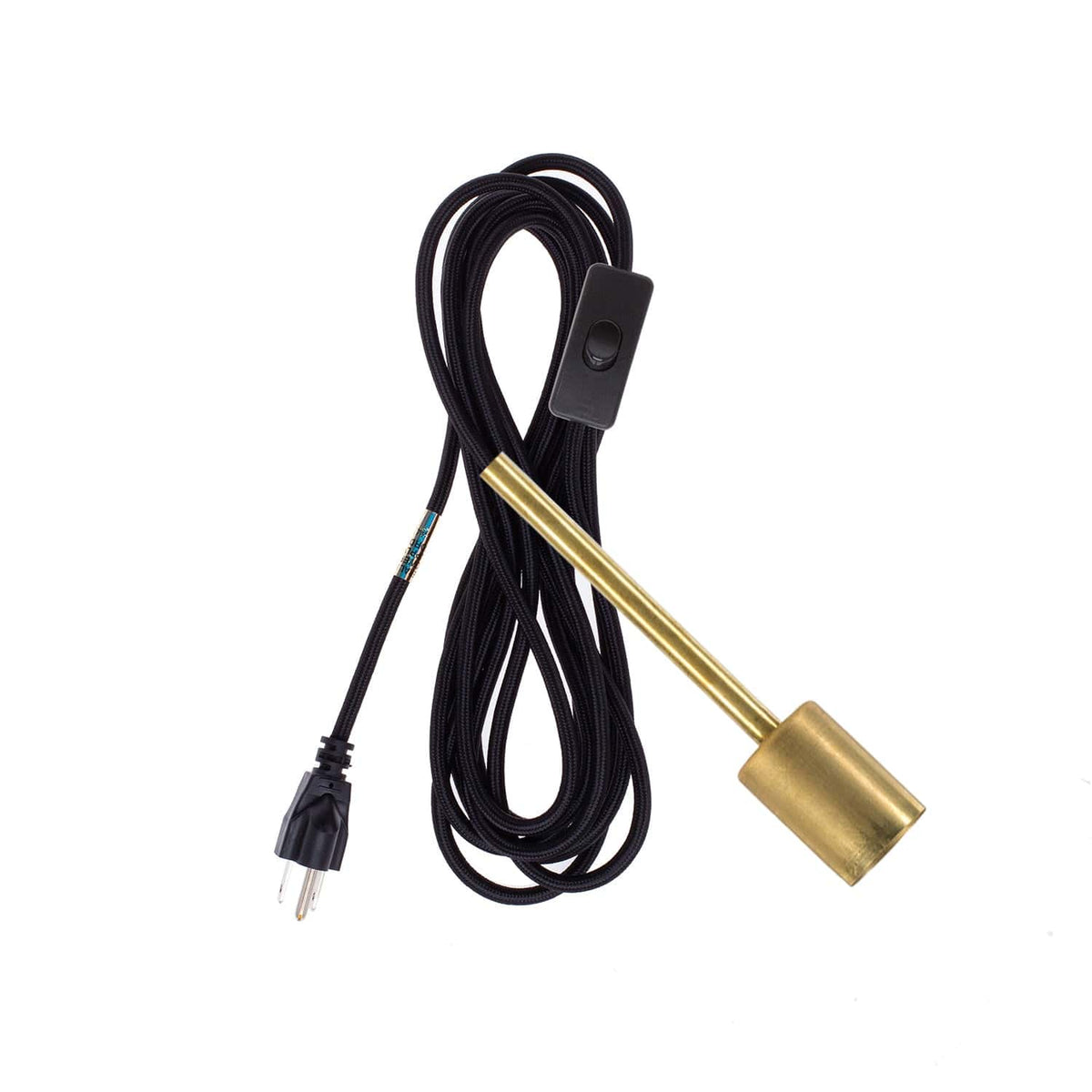 Pendulum Chroma Plug-In Cord Set Brass / Black