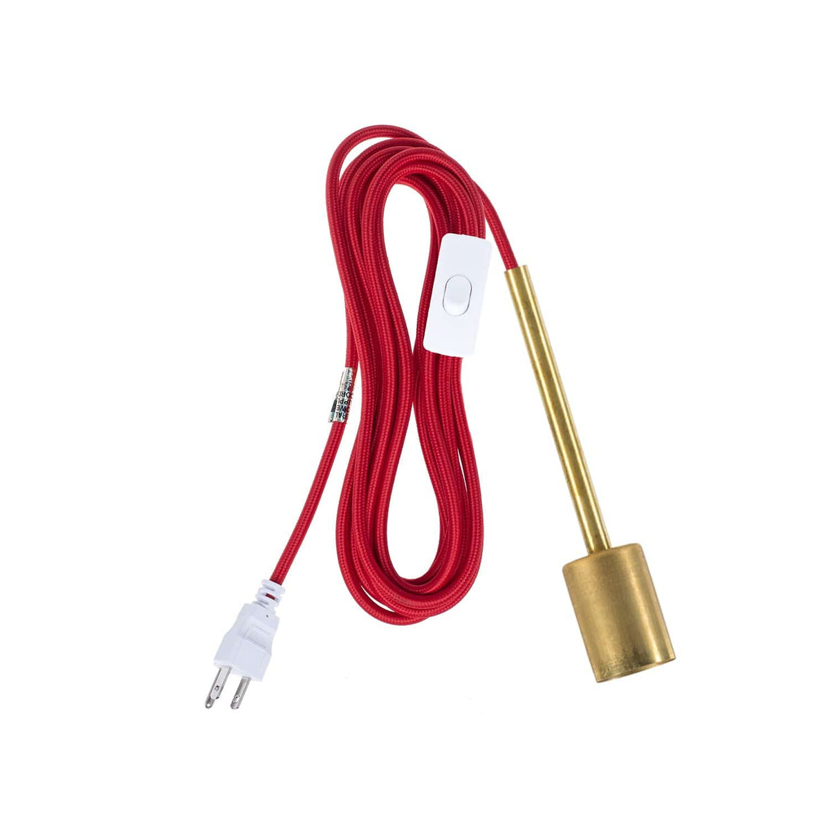 Pendulum Chroma Plug-In Cord Set Brass / Cardinal