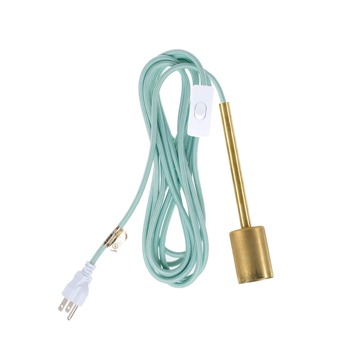 Pendulum Chroma Plug-In Cord Set Brass / Eucalyptus