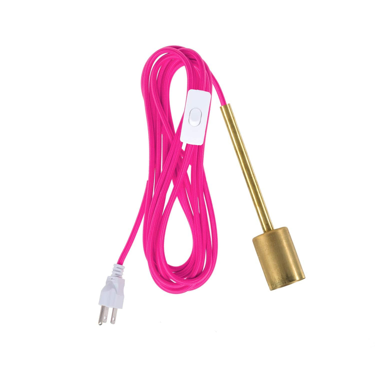 Pendulum Chroma Plug-In Cord Set Brass / Hot Pink
