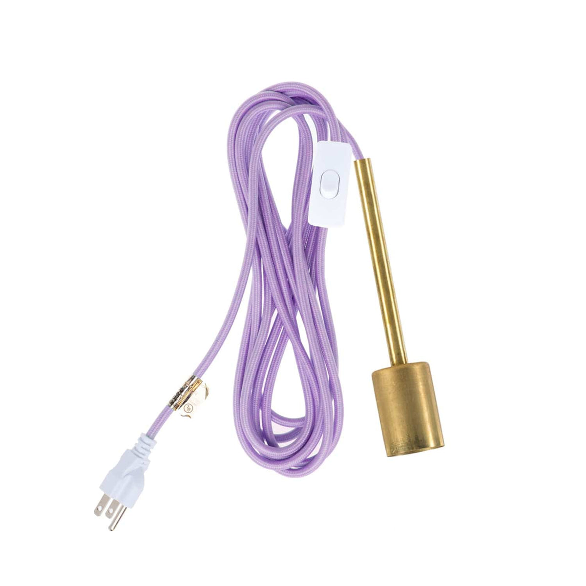 Pendulum Chroma Plug-In Cord Set Brass / Lilac