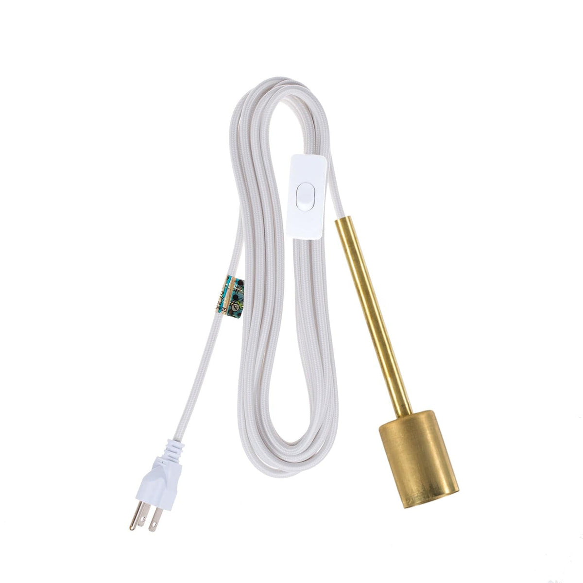 Pendulum Chroma Plug-In Cord Set Brass / Off White