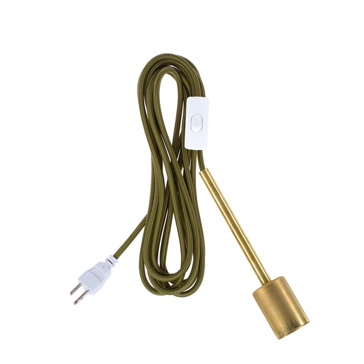 Pendulum Chroma Plug-In Cord Set Brass / Olive
