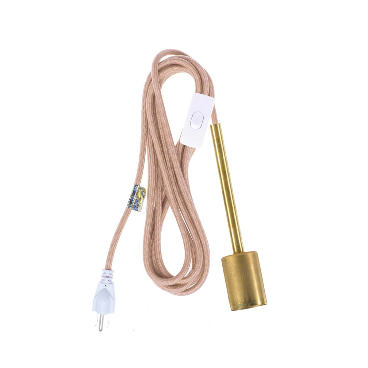 Pendulum Chroma Plug-In Cord Set Brass / Palisade (Cotton Blend)