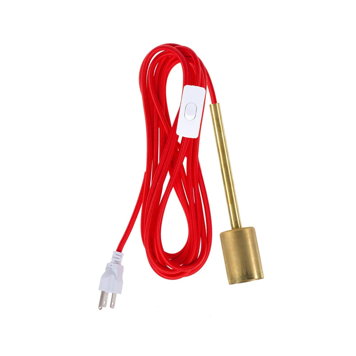 Pendulum Chroma Plug-In Cord Set Brass / Red