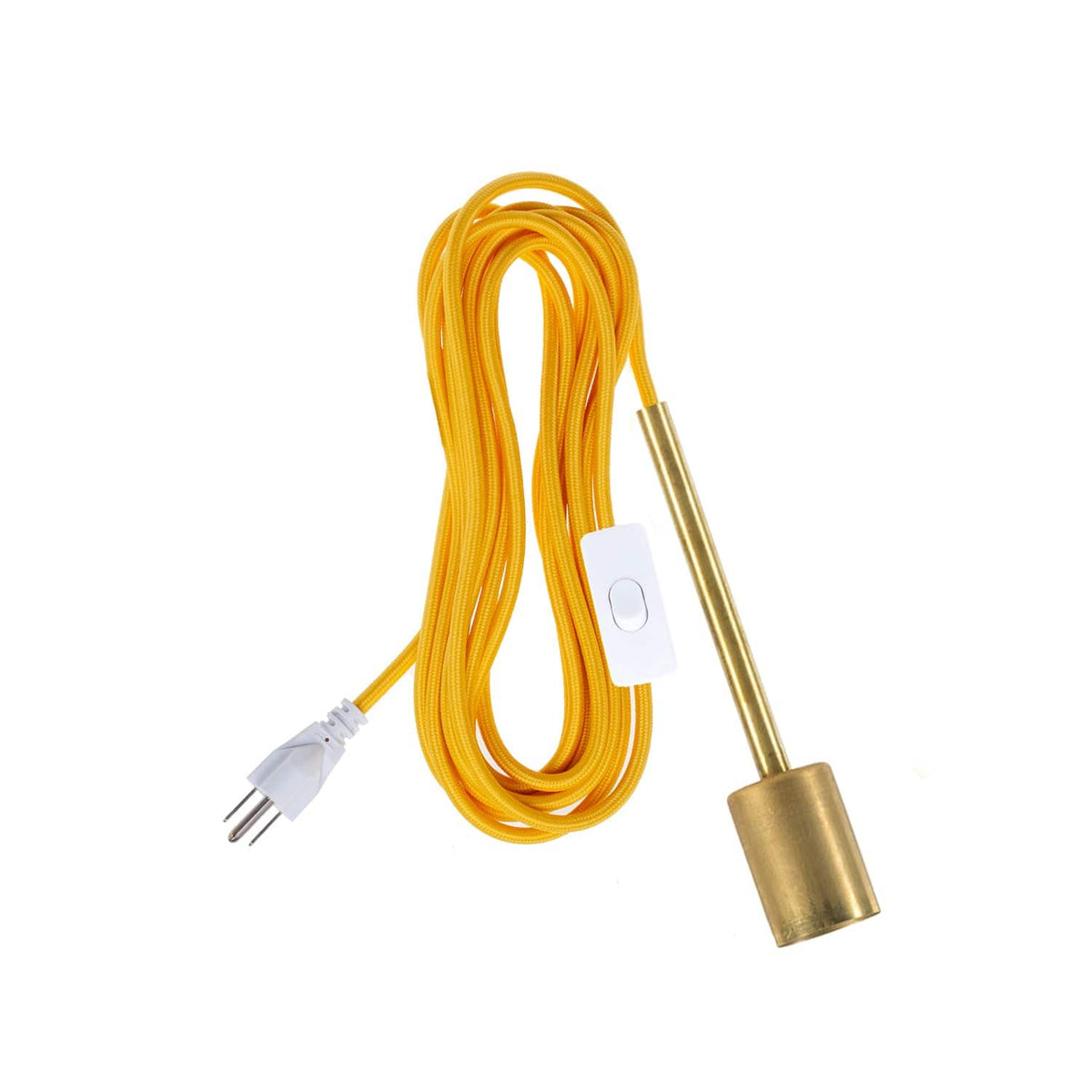 Pendulum Chroma Plug-In Cord Set Brass / Sunshine Yellow