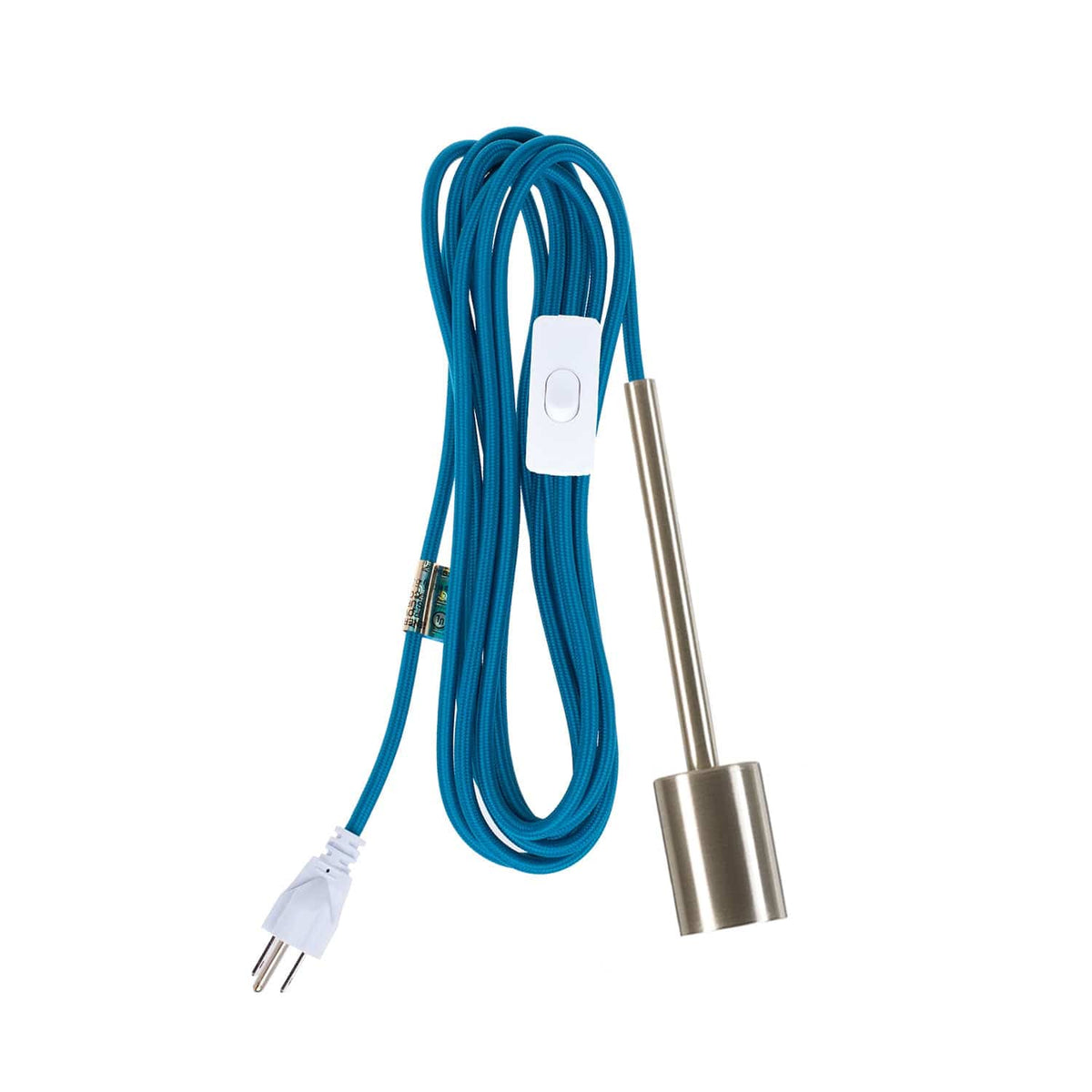 Pendulum Chroma Plug-In Cord Set Brushed Nickel / Aegean