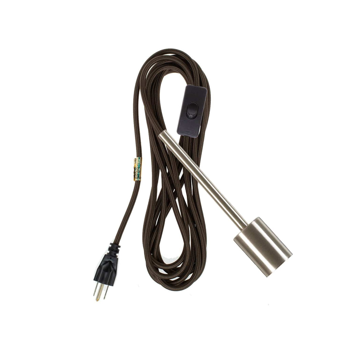 Pendulum Chroma Plug-In Cord Set Brushed Nickel / Antique Brown