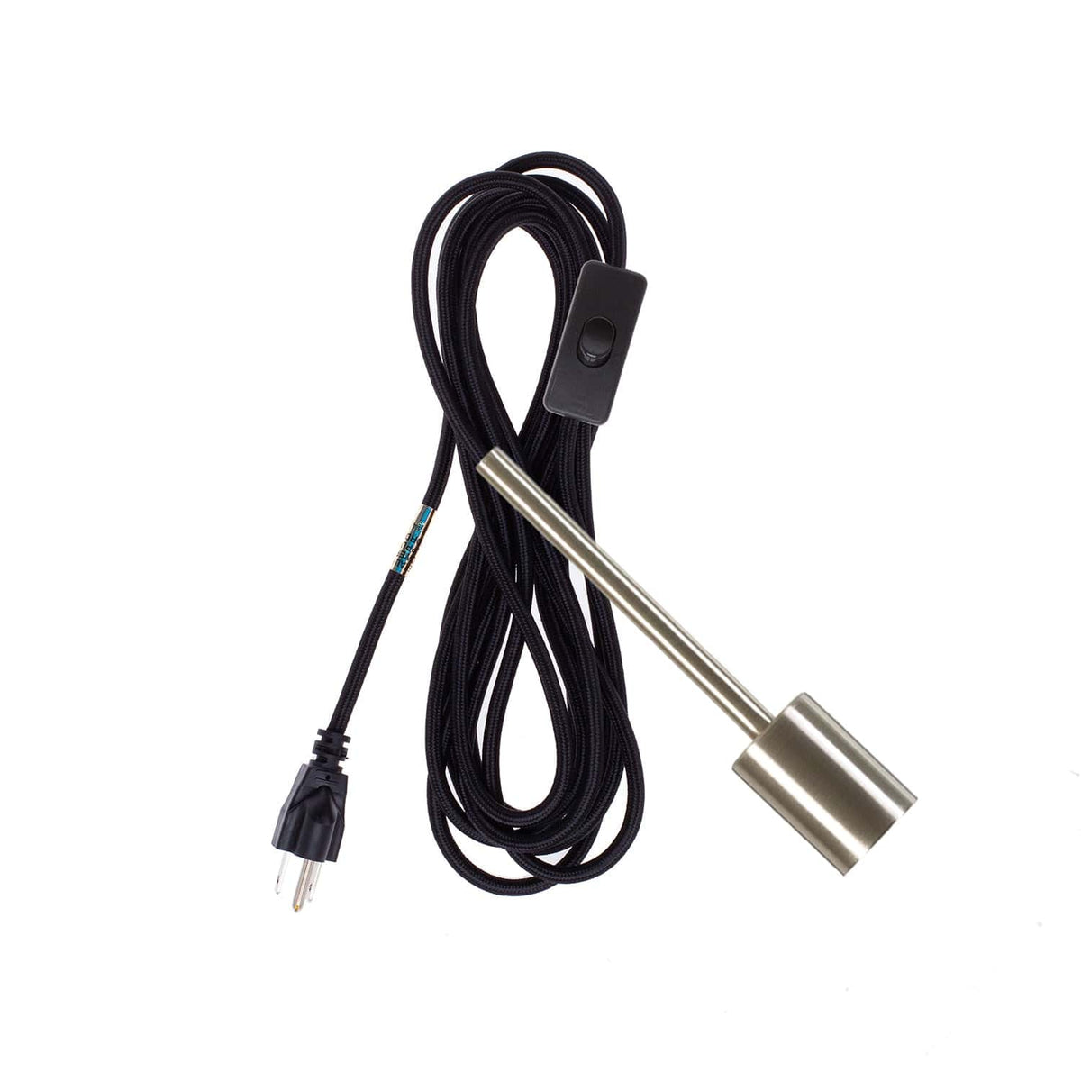 Pendulum Chroma Plug-In Cord Set Brushed Nickel / Black