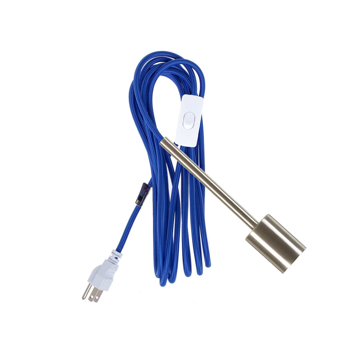 Pendulum Chroma Plug-In Cord Set Brushed Nickel / Cobalt Blue