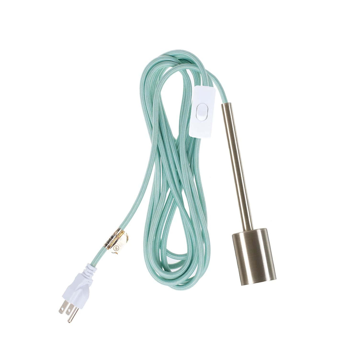 Pendulum Chroma Plug-In Cord Set Brushed Nickel / Eucalyptus