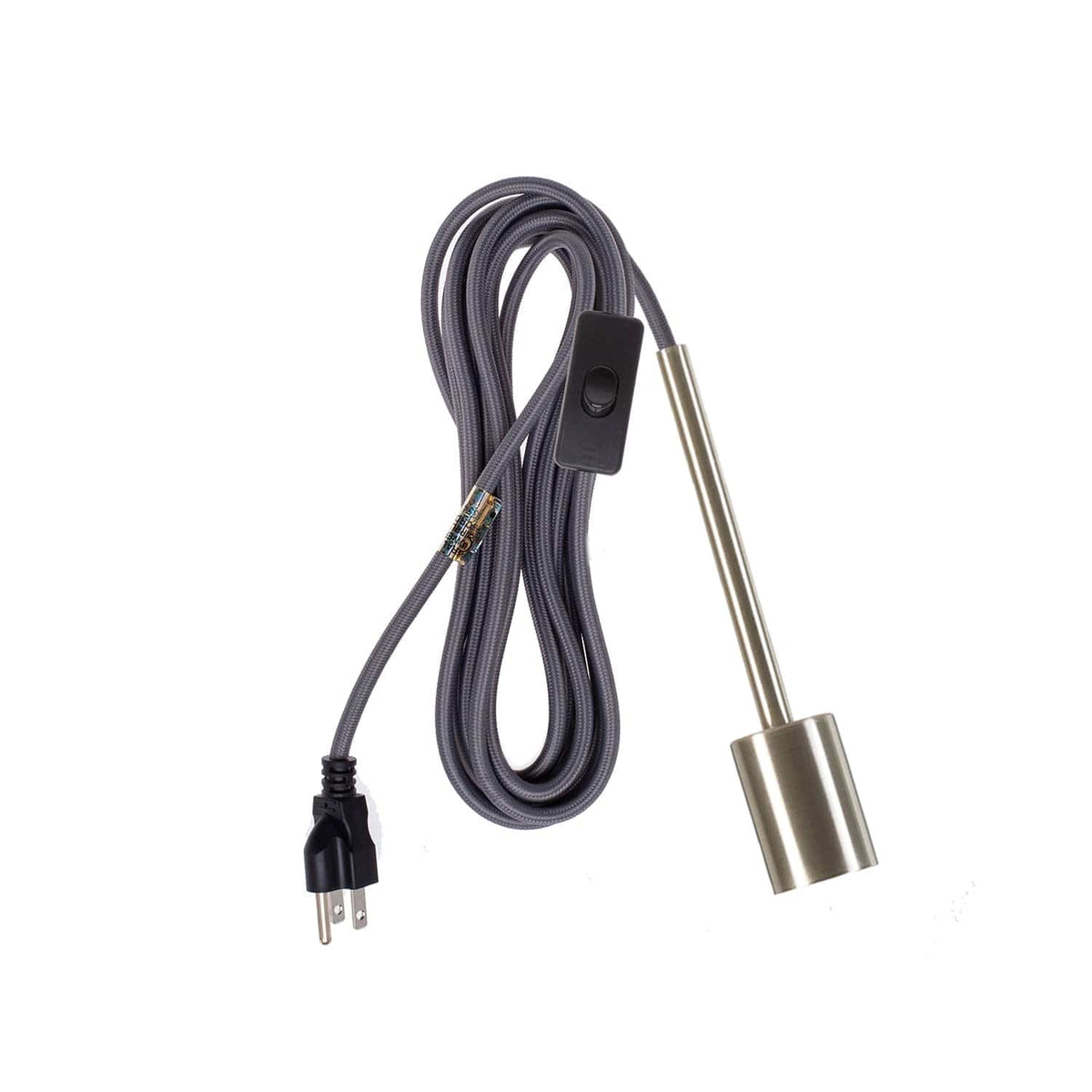 Pendulum Chroma Plug-In Cord Set Brushed Nickel / Gray