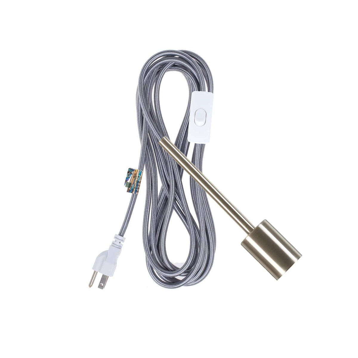 Pendulum Chroma Plug-In Cord Set Brushed Nickel / Gunmetal