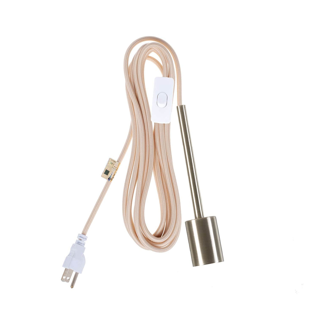Pendulum Chroma Plug-In Cord Set Brushed Nickel / Ivory