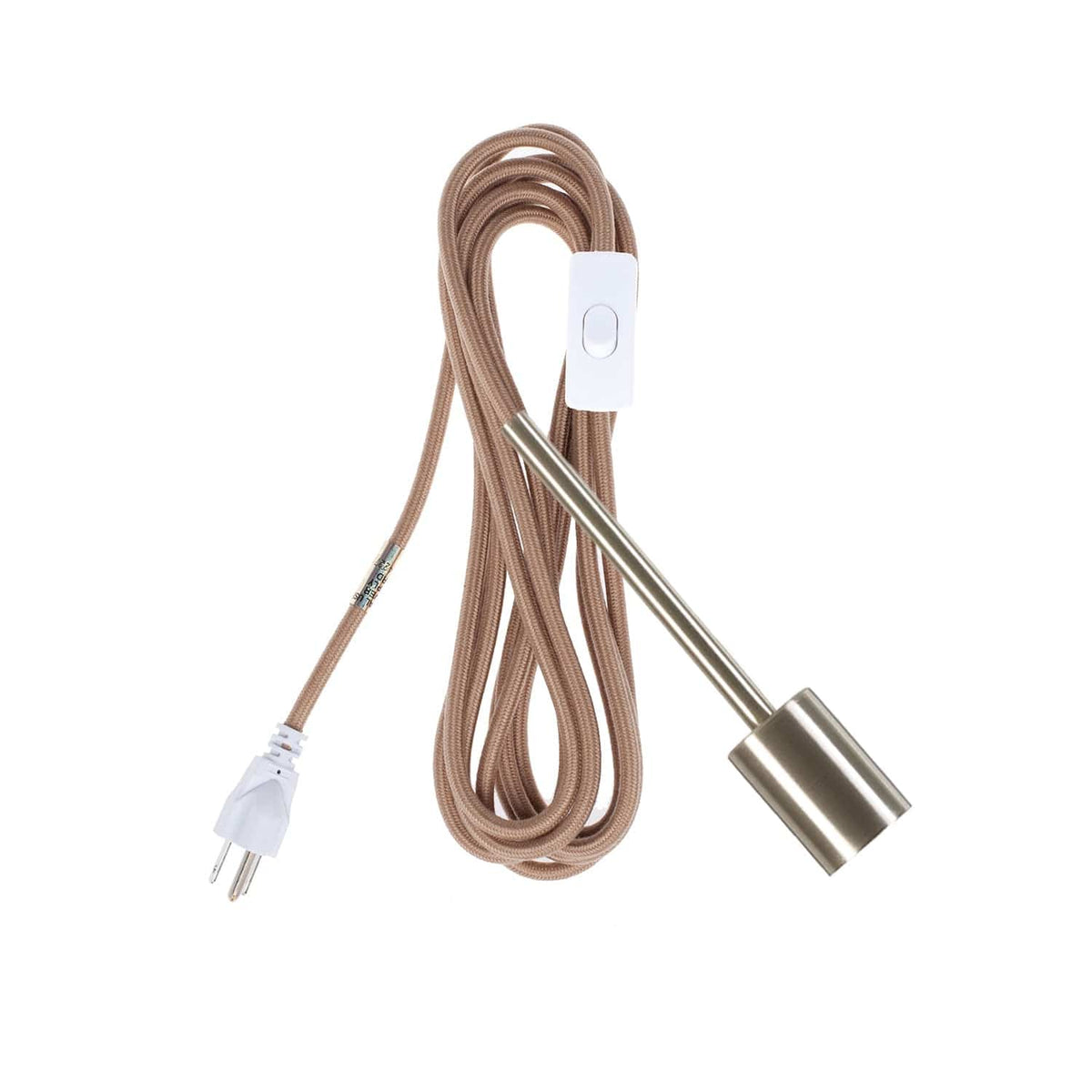 Pendulum Chroma Plug-In Cord Set Brushed Nickel / Latte