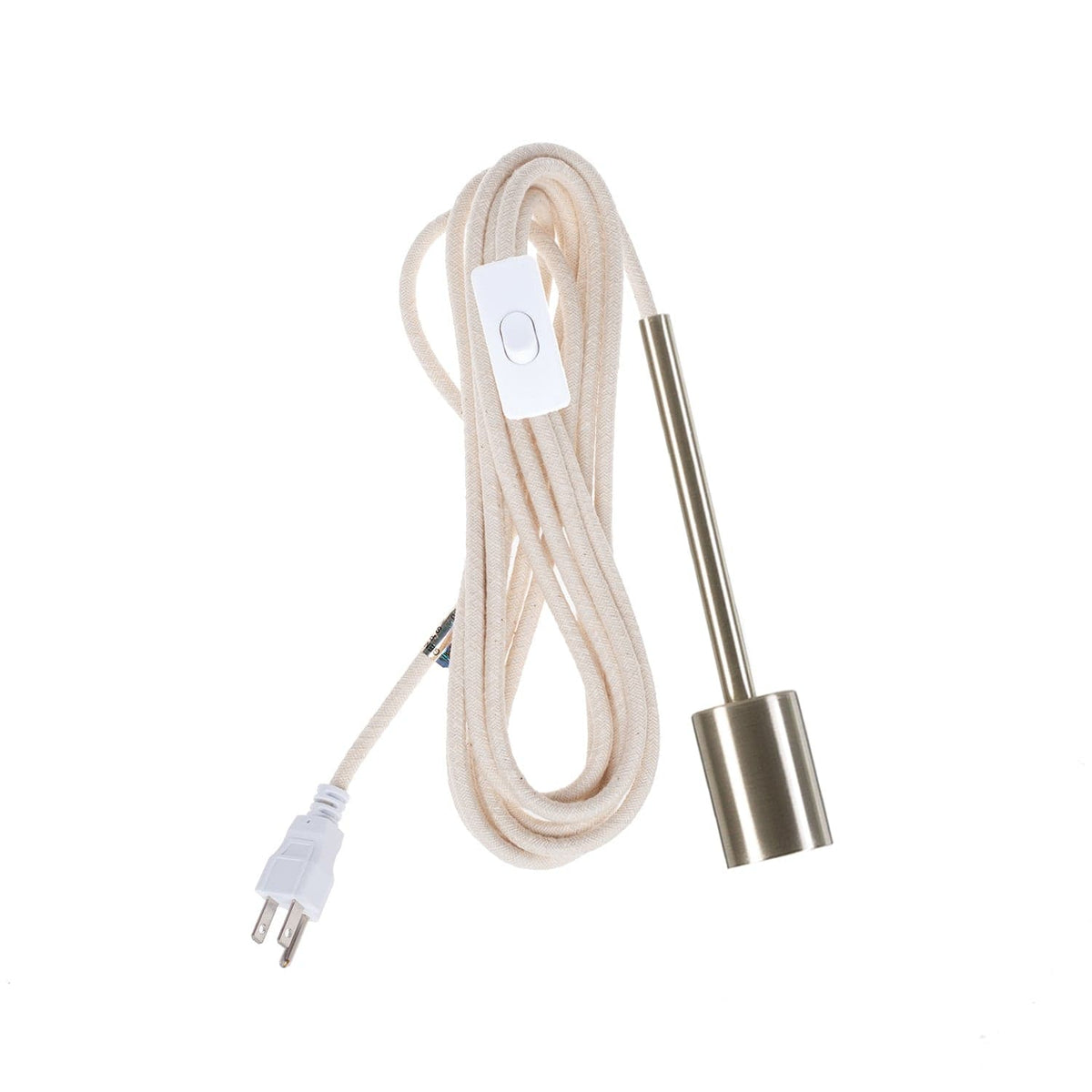 Pendulum Chroma Plug-In Cord Set Brushed Nickel / Linen (Cotton Blend)