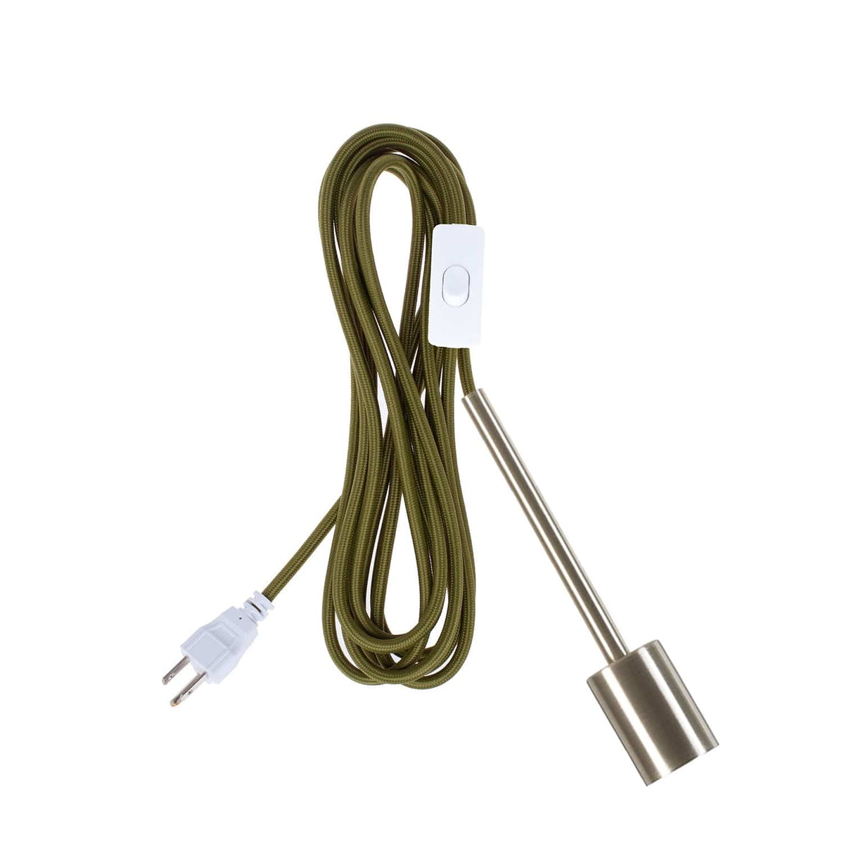 Pendulum Chroma Plug-In Cord Set Brushed Nickel / Olive
