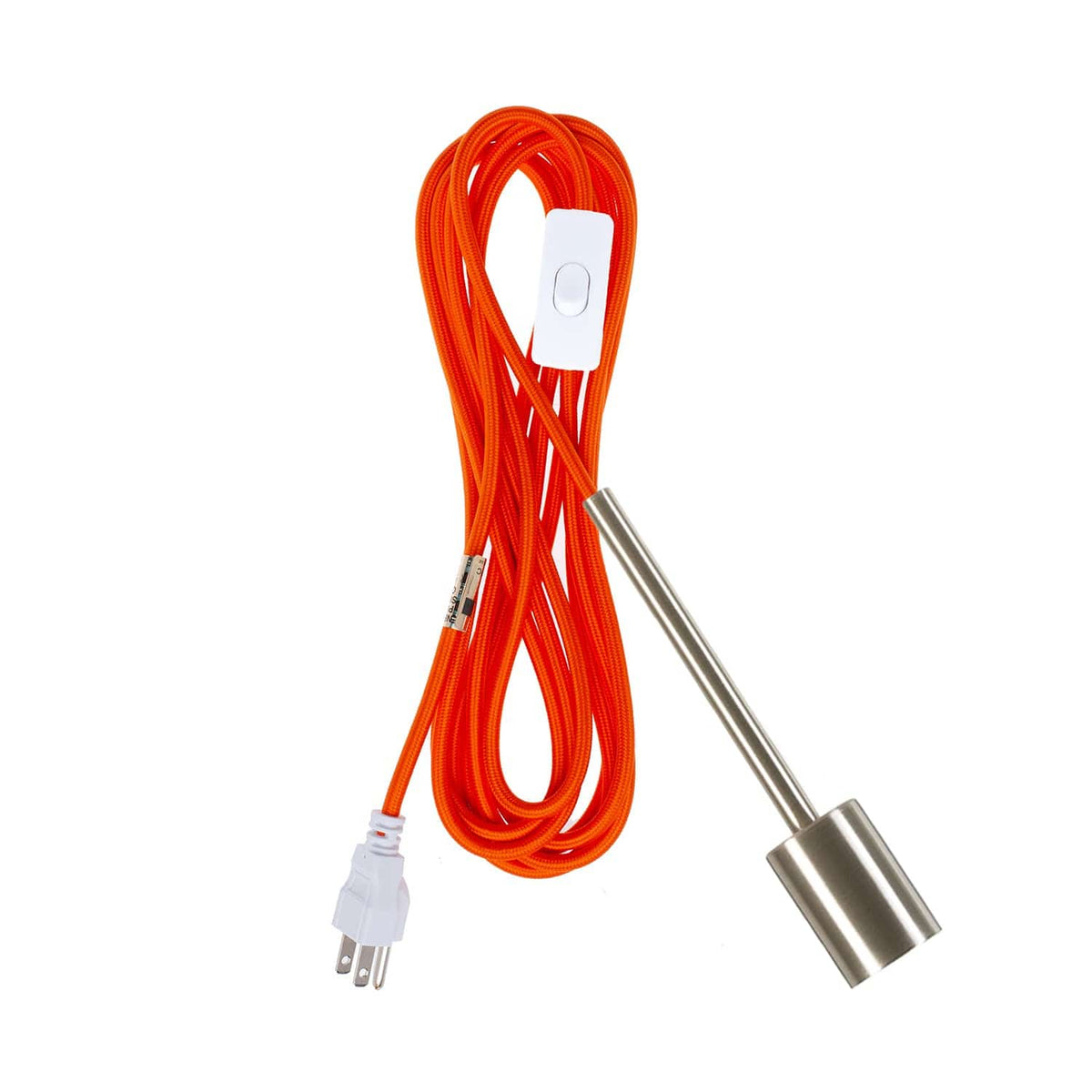 Pendulum Chroma Plug-In Cord Set Brushed Nickel / Orange