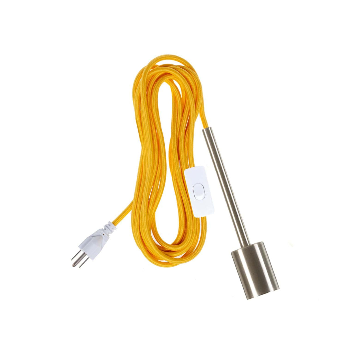Pendulum Chroma Plug-In Cord Set Brushed Nickel / Sunshine Yellow