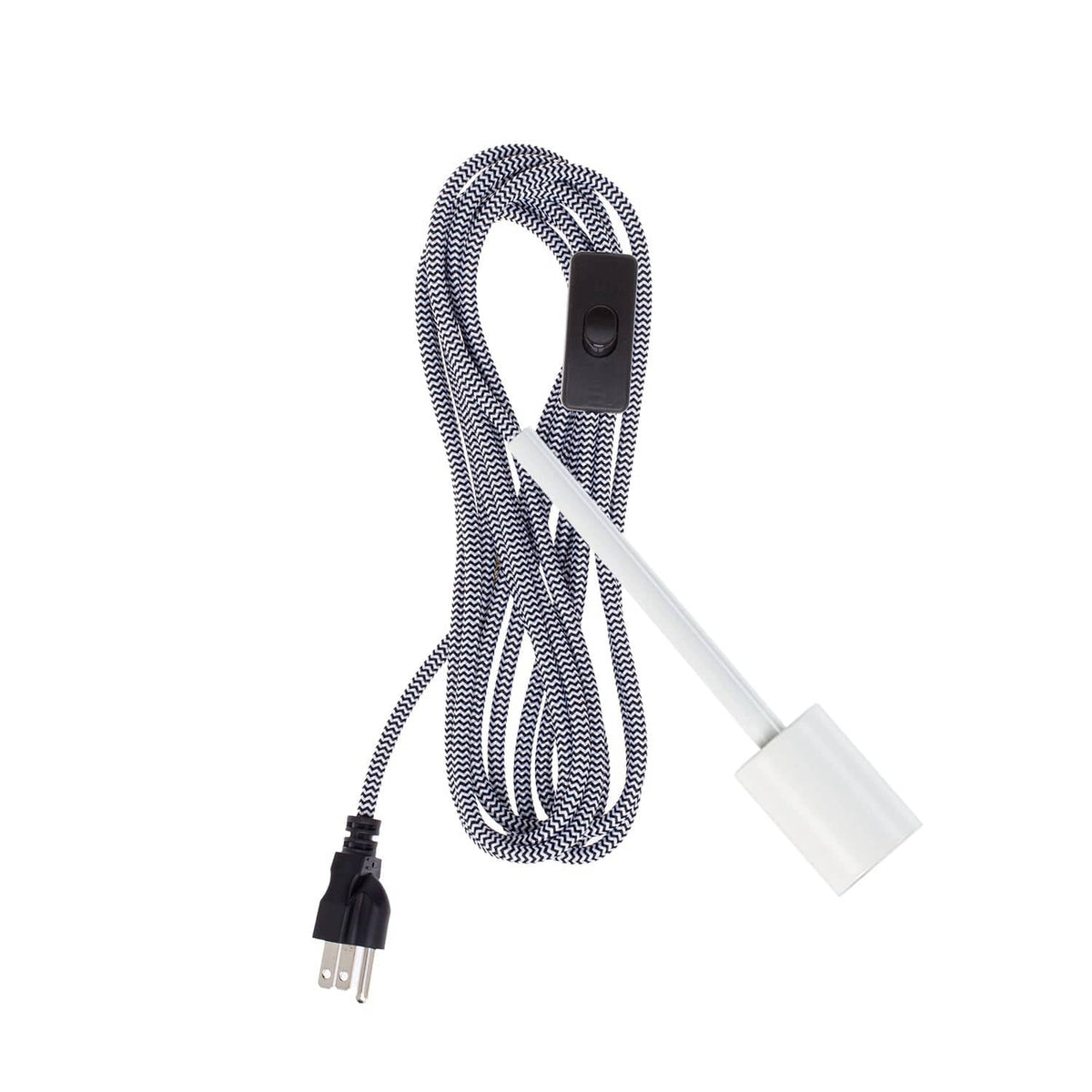 Pendulum Chroma Plug-In Cord Set White / Black & White ZigZag