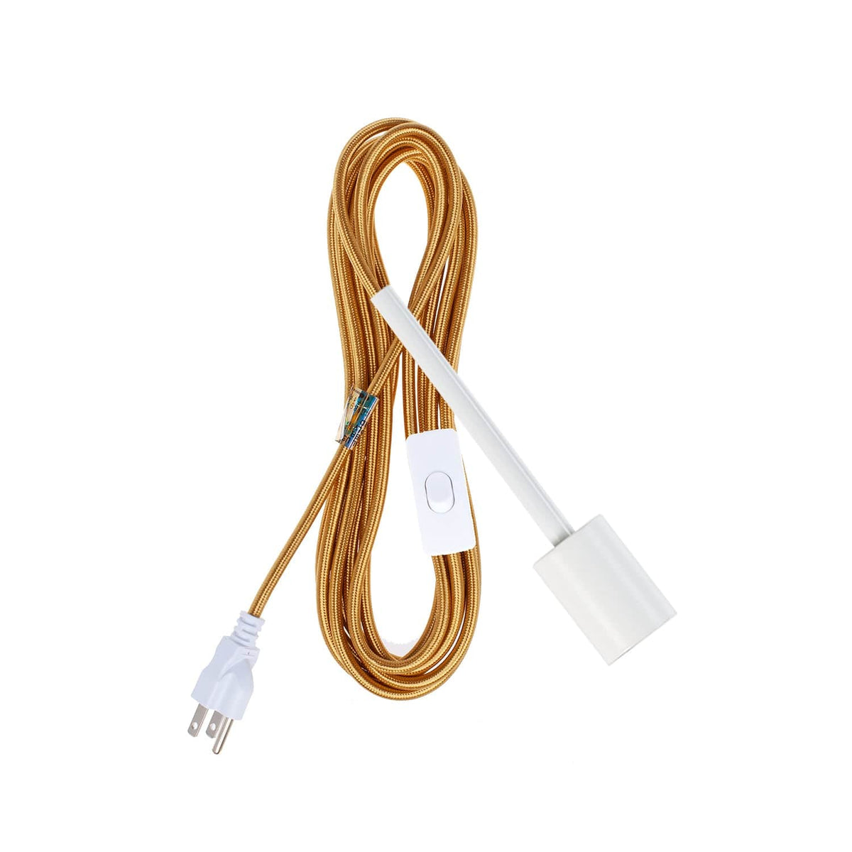 Pendulum Chroma Plug-In Cord Set White / Brass