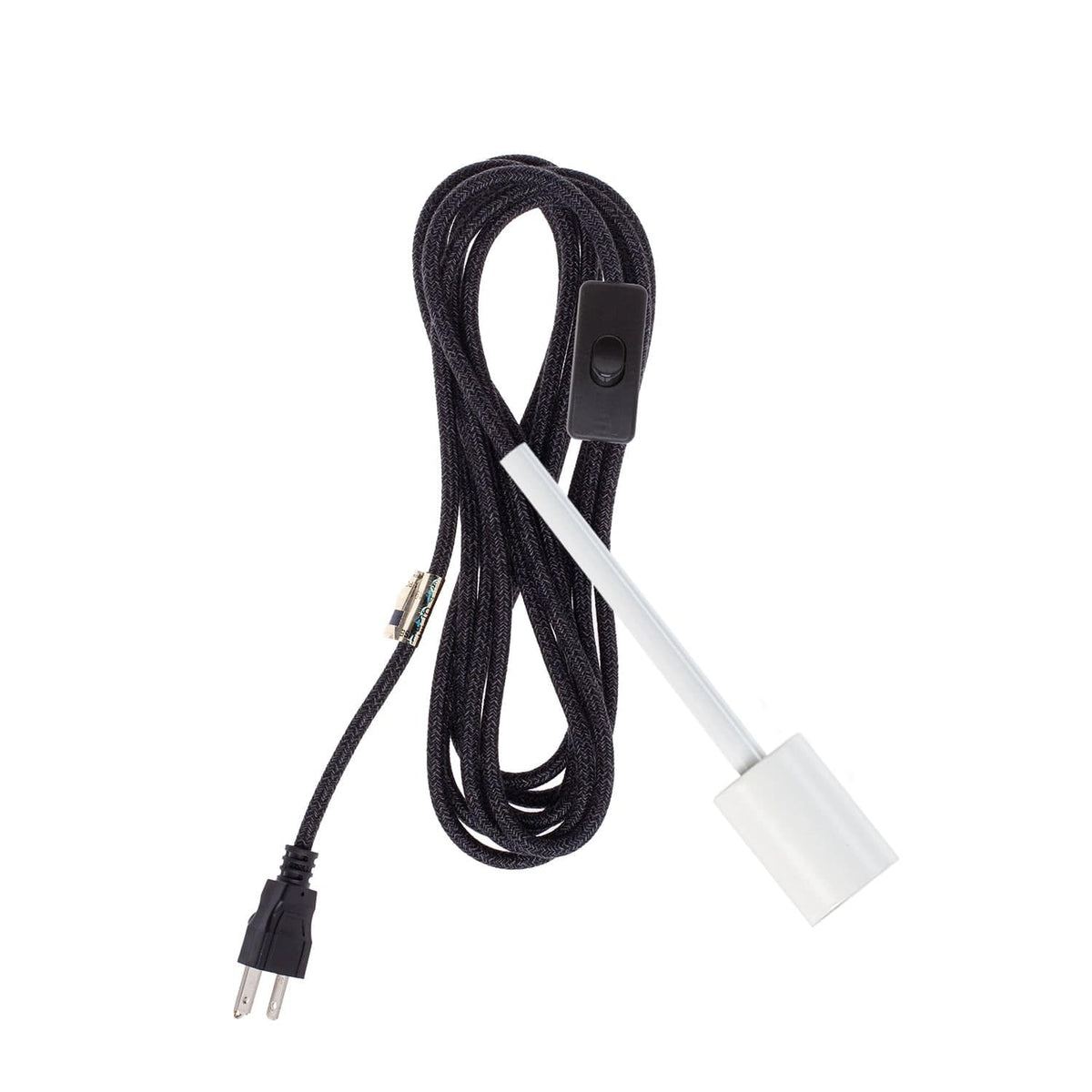 Pendulum Chroma Plug-In Cord Set White / Coal Mini Tweed (Cotton Blend)