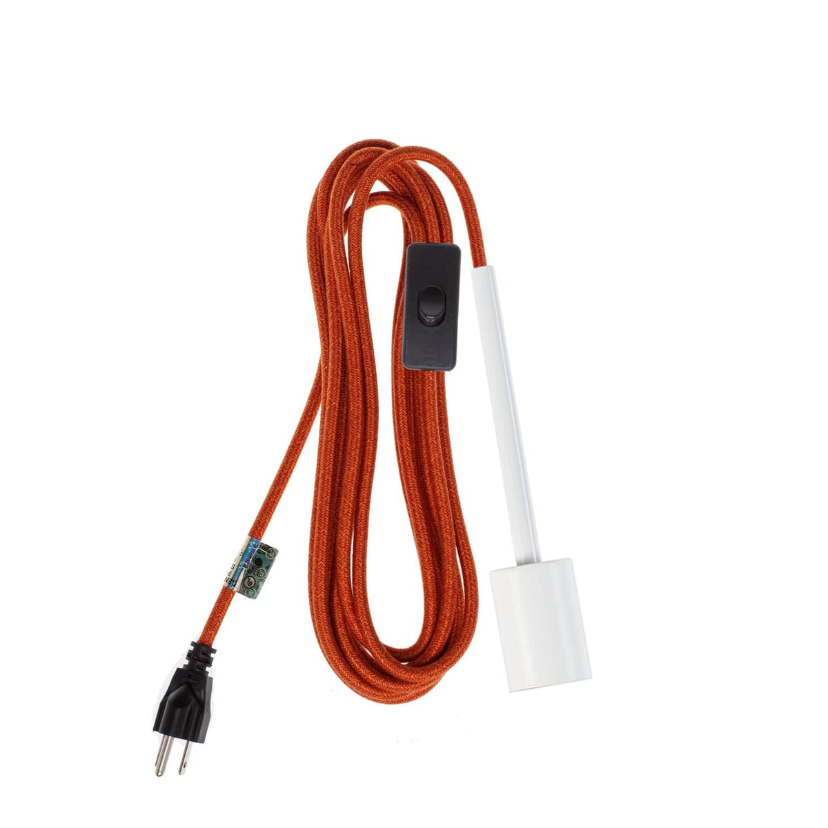 Pendulum Chroma Plug-In Cord Set White / Mod Orange Mini Tweed (Cotton Blend)