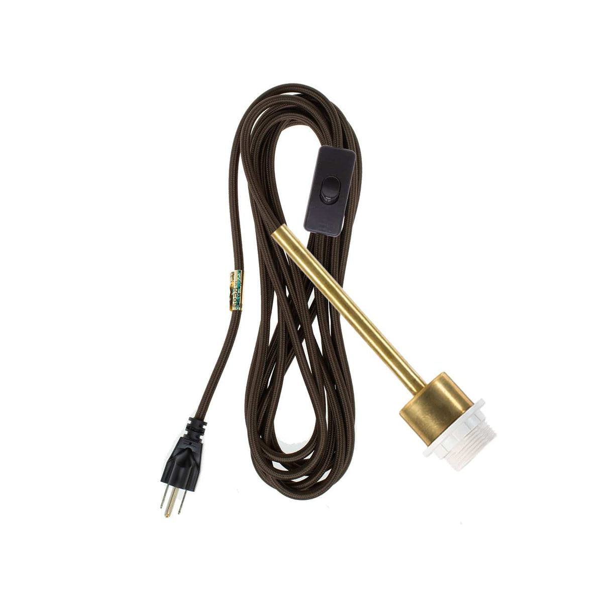 Pendulum Shade Ready Chroma Plug-In Cord Set Brass / Antique Brown