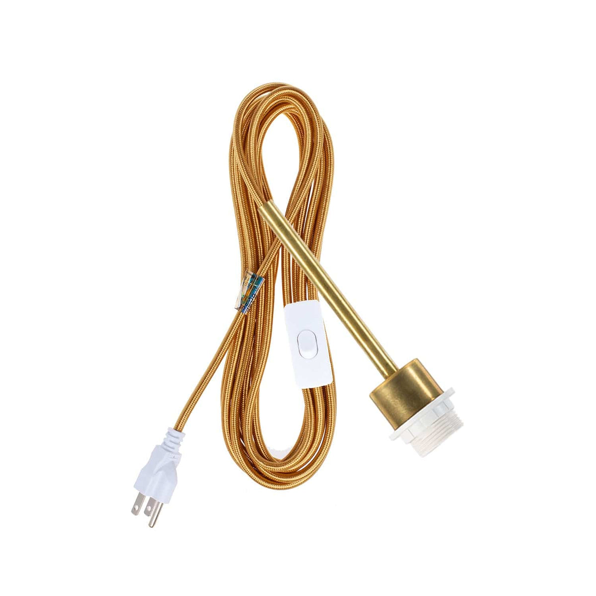 Pendulum Shade Ready Chroma Plug-In Cord Set Brass / Brass
