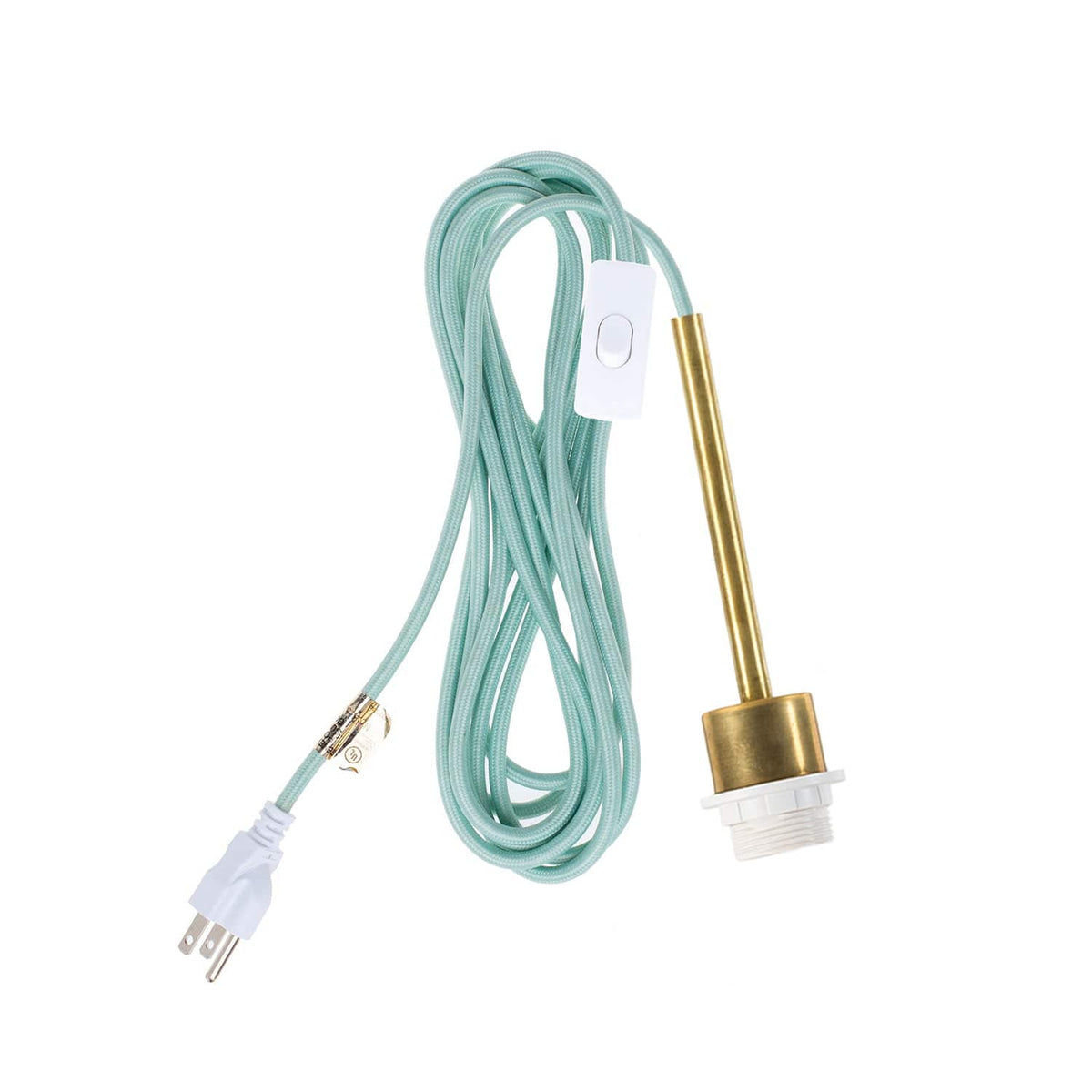 Pendulum Shade Ready Chroma Plug-In Cord Set Brass / Eucalyptus