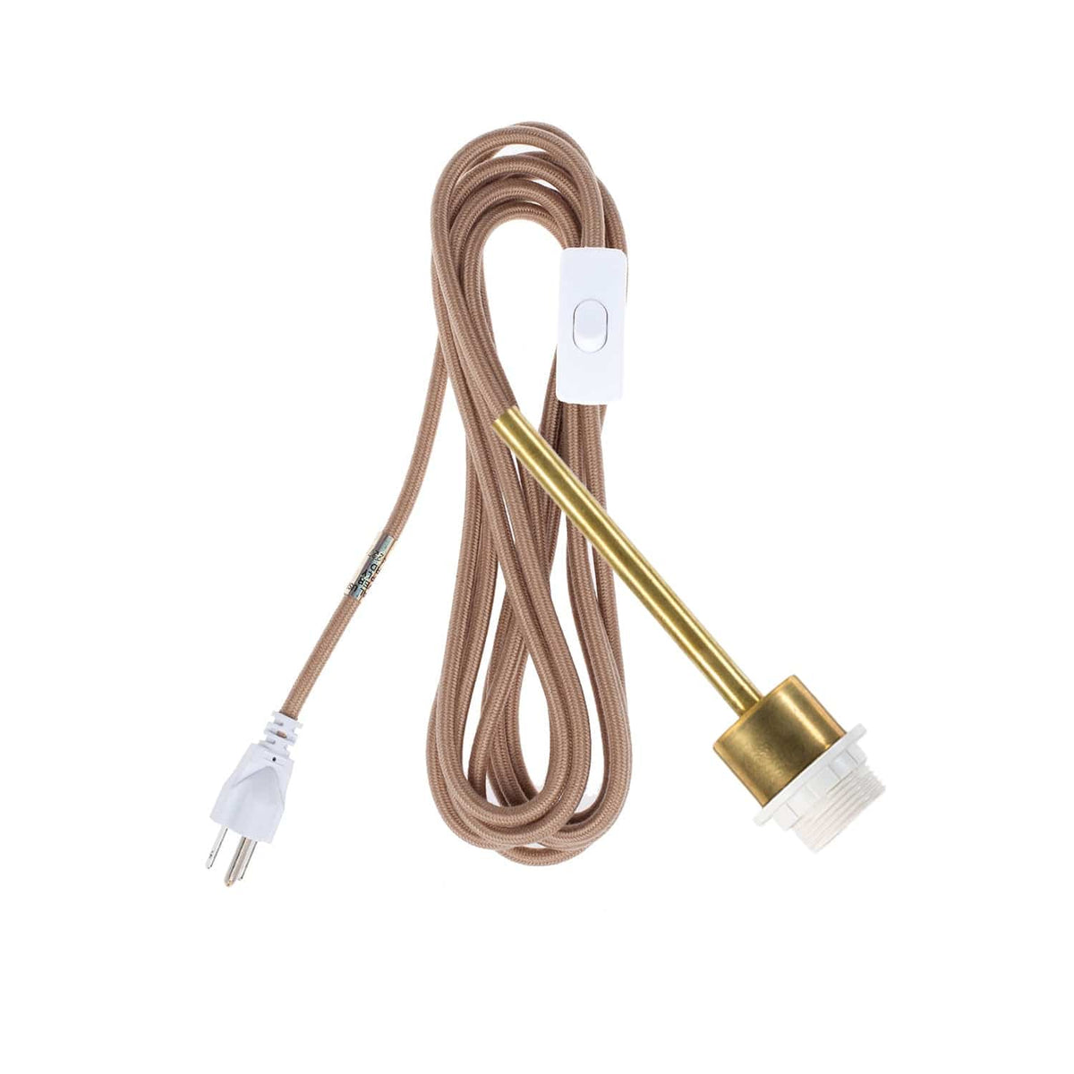 Pendulum Shade Ready Chroma Plug-In Cord Set Brass / Latte