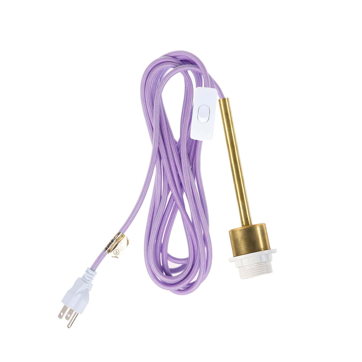 Pendulum Shade Ready Chroma Plug-In Cord Set Brass / Lilac