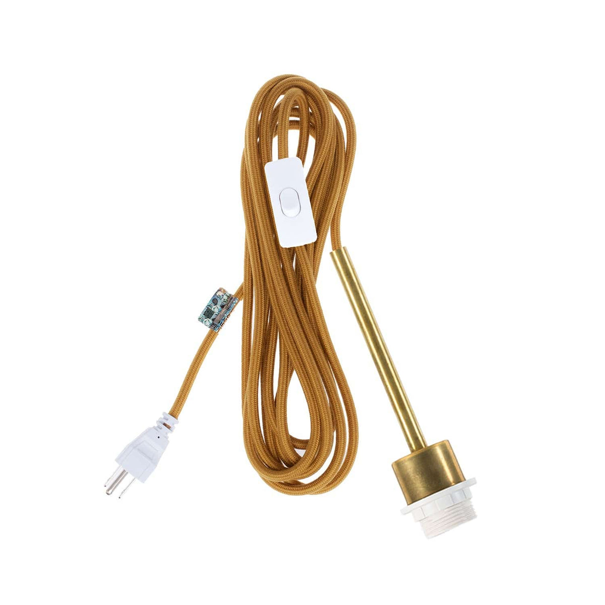 Pendulum Shade Ready Chroma Plug-In Cord Set Brass / Ochre