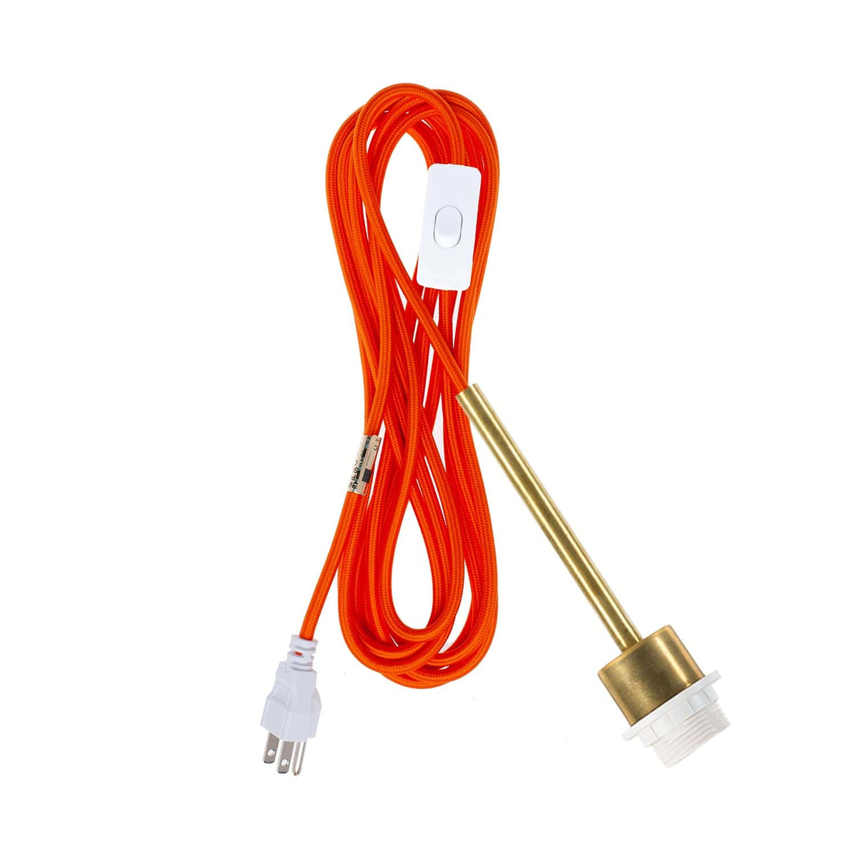 Pendulum Shade Ready Chroma Plug-In Cord Set Brass / Orange