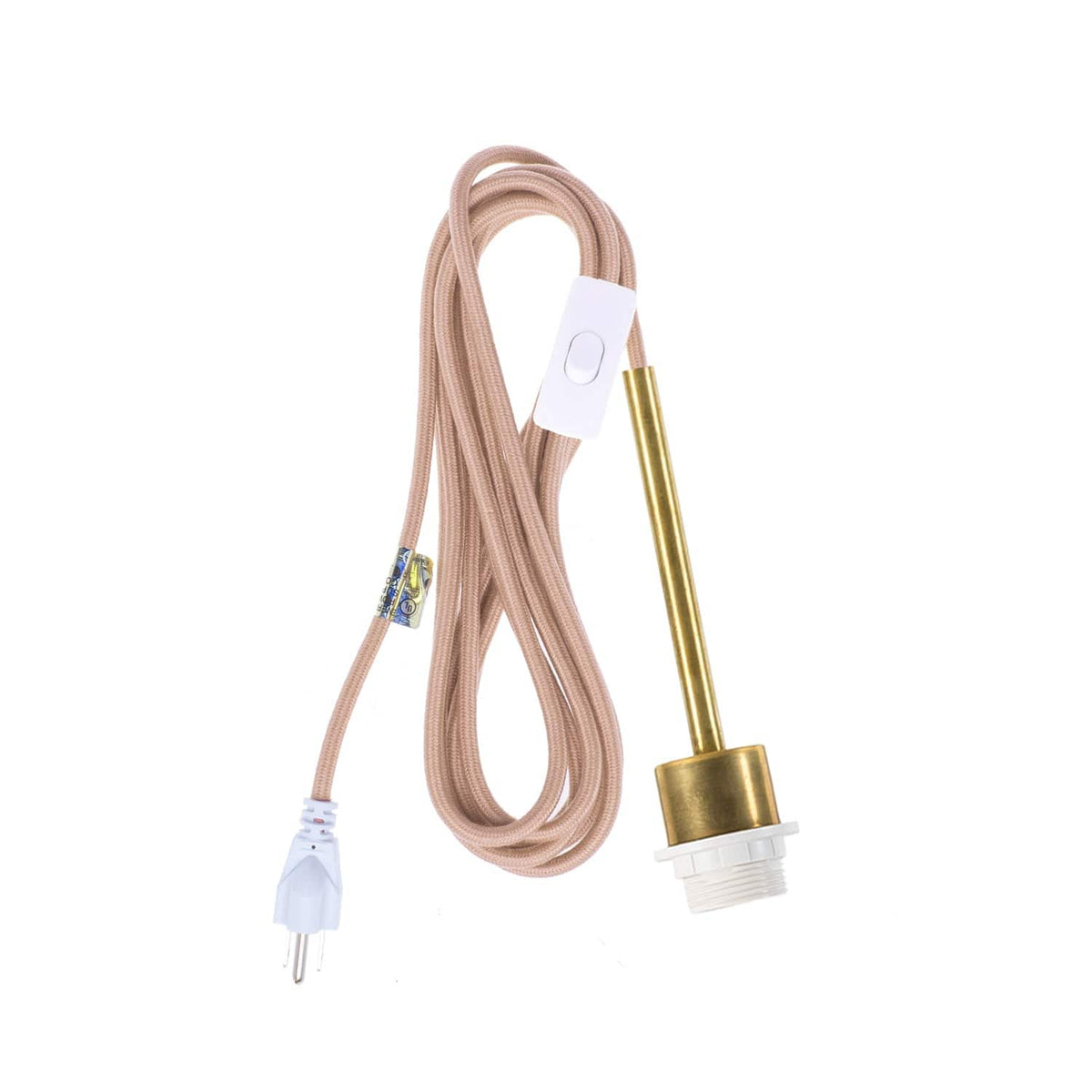 Pendulum Shade Ready Chroma Plug-In Cord Set Brass / Palisade (Cotton Blend)