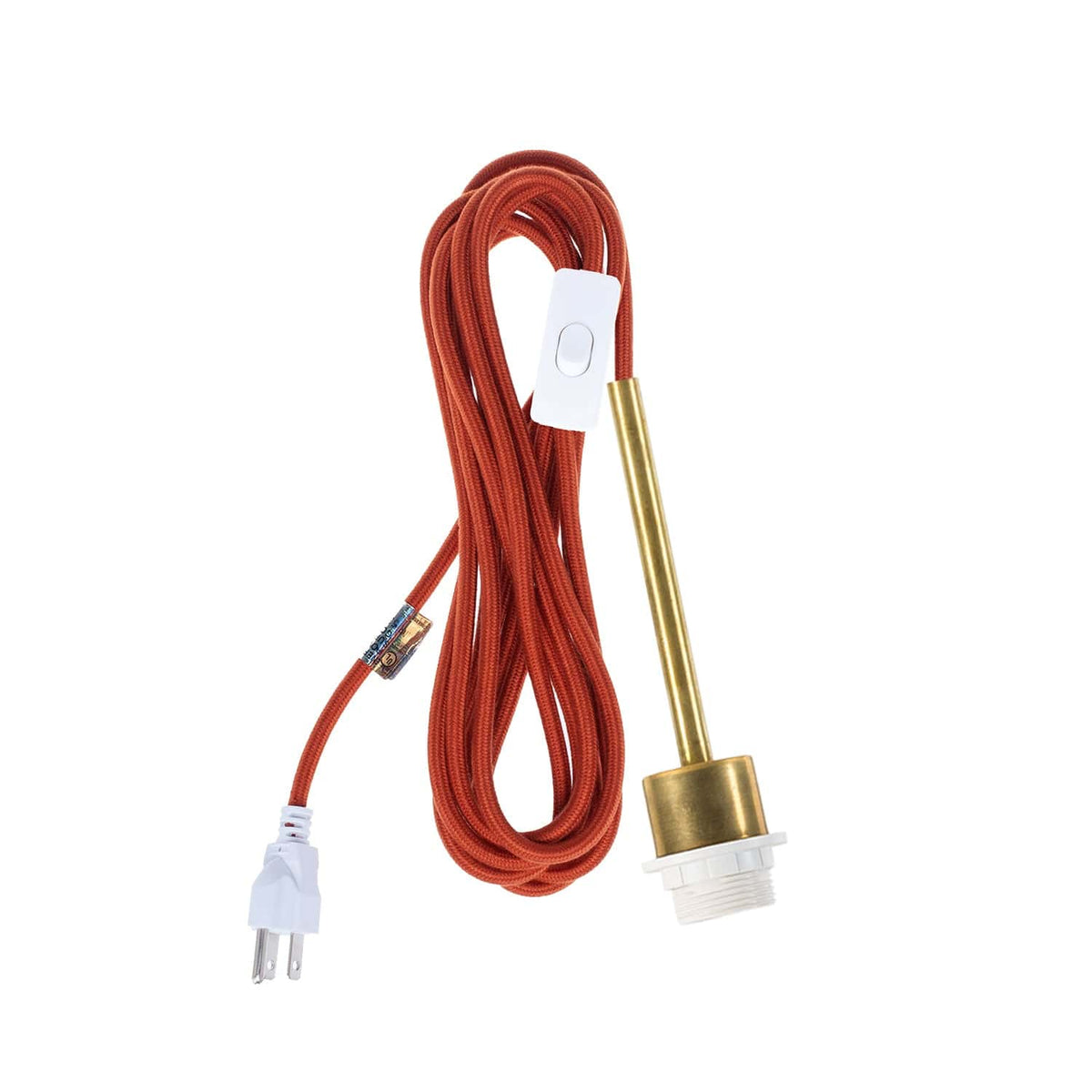 Pendulum Shade Ready Chroma Plug-In Cord Set Brass / Rust